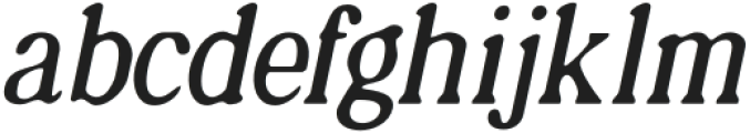 AstheticBlur-Italic otf (400) Font LOWERCASE