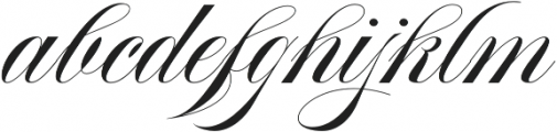 Aston Script Regular otf (400) Font LOWERCASE