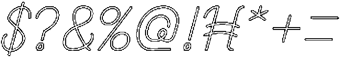 Astonishing-Hollow otf (400) Font OTHER CHARS