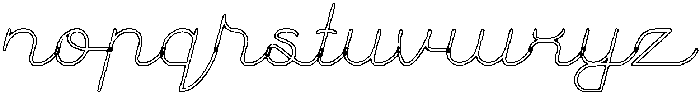 Astonishing-Hollow otf (400) Font LOWERCASE