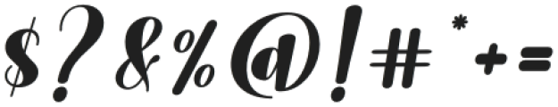 Astoria Beauty Italic Regular otf (400) Font OTHER CHARS