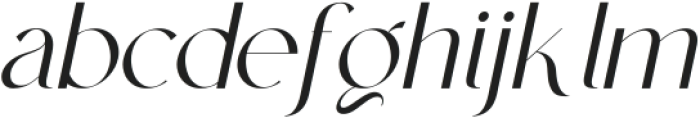 Astraal Italic otf (400) Font LOWERCASE