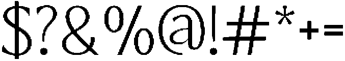 Astranala Regular otf (400) Font OTHER CHARS