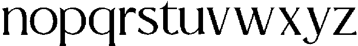 Astranala Regular otf (400) Font LOWERCASE