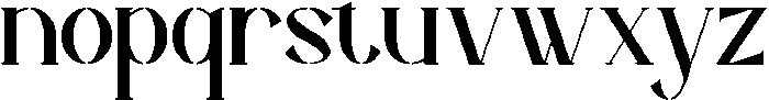 Astrellack otf (400) Font LOWERCASE