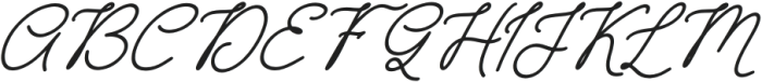 Astrelwish Italic otf (400) Font UPPERCASE