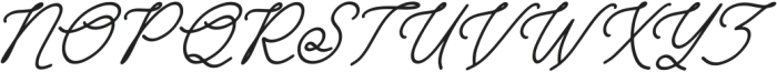 Astrelwish Italic otf (400) Font UPPERCASE