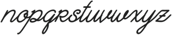 Astrelwish Italic otf (400) Font LOWERCASE