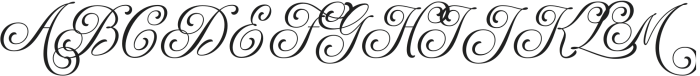 Astria Italic otf (400) Font UPPERCASE