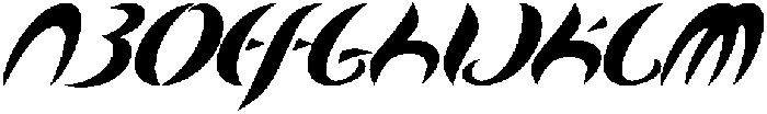 AstroMark Regular otf (400) Font UPPERCASE