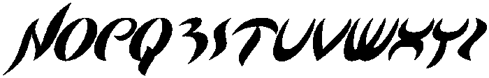 AstroMark Regular otf (400) Font LOWERCASE