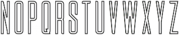 AstronautLong OutlineTwo otf (400) Font LOWERCASE