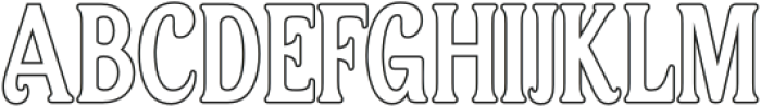 Asvoria Outline otf (400) Font UPPERCASE