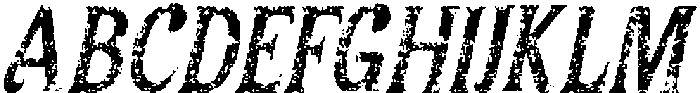 Asvoria Stamp Italic otf (400) Font UPPERCASE
