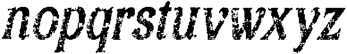 Asvoria Stamp Italic otf (400) Font LOWERCASE