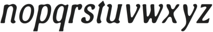 AsvoriaBlur-Italic otf (400) Font LOWERCASE