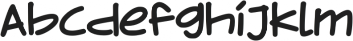 Asymmetric otf (400) Font LOWERCASE
