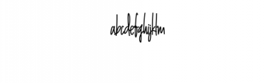 Ashyta Siganture Font Font LOWERCASE