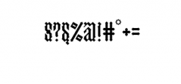 Asmodeus.ttf Font OTHER CHARS