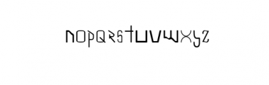 Astonal Regular Font LOWERCASE