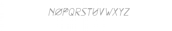 Astrobia Light Italic.ttf Font UPPERCASE