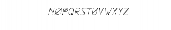 Astrobia Regular Italic.ttf Font UPPERCASE