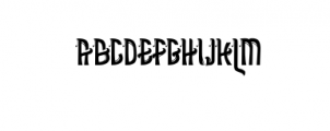 asbak-Regular.ttf Font LOWERCASE