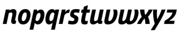 Ashemore Condensed Bold Italic Font LOWERCASE