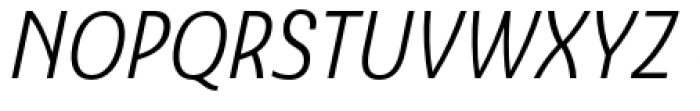 Ashemore Condensed Regular Italic Font UPPERCASE