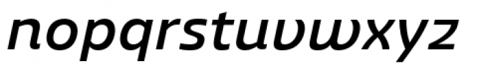Ashemore Extended Medium Italic Font LOWERCASE