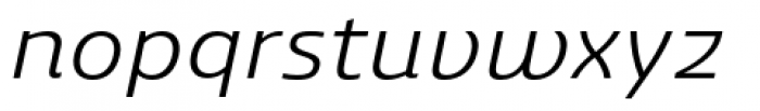 Ashemore Extended Regular Italic Font LOWERCASE