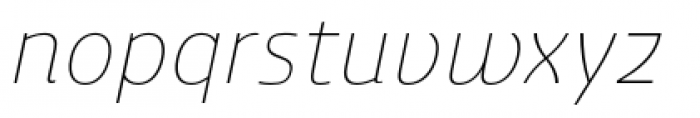 Ashemore Normal Thin Italic Font LOWERCASE