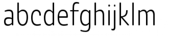 Ashemore Softened Cond Light Font LOWERCASE