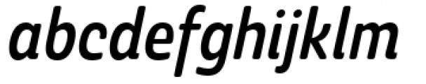 Ashemore Softened Cond Medium Ital Font LOWERCASE