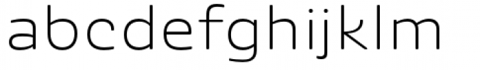 Ashemore Softened Ext Light Font LOWERCASE