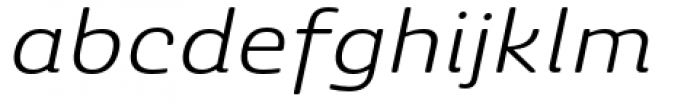 Ashemore Softened Ext Regular Ital Font LOWERCASE