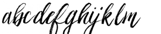 Ashley Brush Script Font LOWERCASE