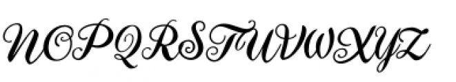 Aster Script Regular Font UPPERCASE