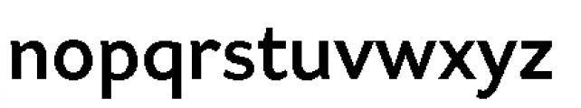 Asterisk Sans Pro Bold Font LOWERCASE