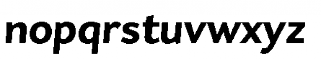 Asterisk Sans Pro Extra Bold Italic Font LOWERCASE