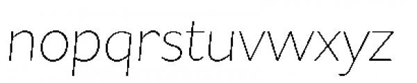 Asterisk Sans Pro Extra Light Italic Font LOWERCASE