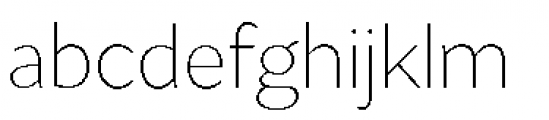 Asterisk Sans Pro Extra Light Font LOWERCASE