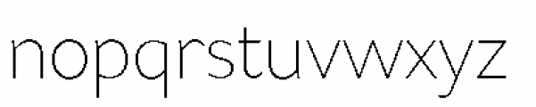 Asterisk Sans Pro Extra Light Font LOWERCASE