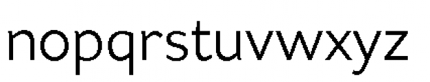 Asterisk Sans Pro Regular Font LOWERCASE
