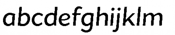 Asterisk Sans Pro Semi Bold Italic Font LOWERCASE