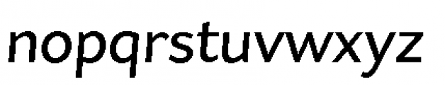 Asterisk Sans Pro Semi Bold Italic Font LOWERCASE