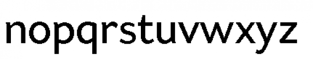Asterisk Sans Pro Semi Bold Font LOWERCASE
