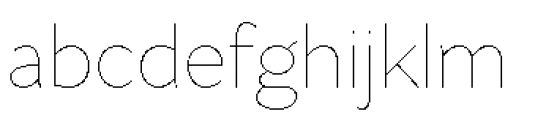 Asterisk Sans Pro Ultra Light Font LOWERCASE