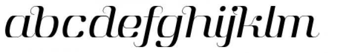 Aston Light Italic Font LOWERCASE