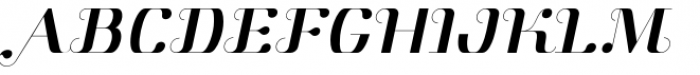 Aston Normal Italic Font UPPERCASE